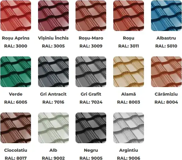 Culori disponibile Bilka Hellenic - finisaj Lucios