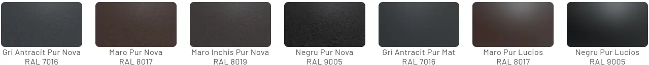 Culori disponibile Metigla Elit - finisaj Pur Nova, Pur mat și Pur lucios