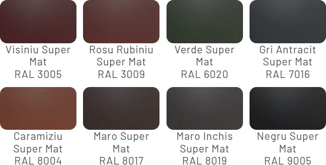 Culori disponibile Metigla Elit - finisaj Super mat